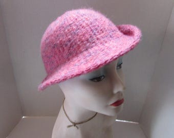 Knit Hat Modified Slouch Jeffrey Lawrence Pink Purple  display picture 2