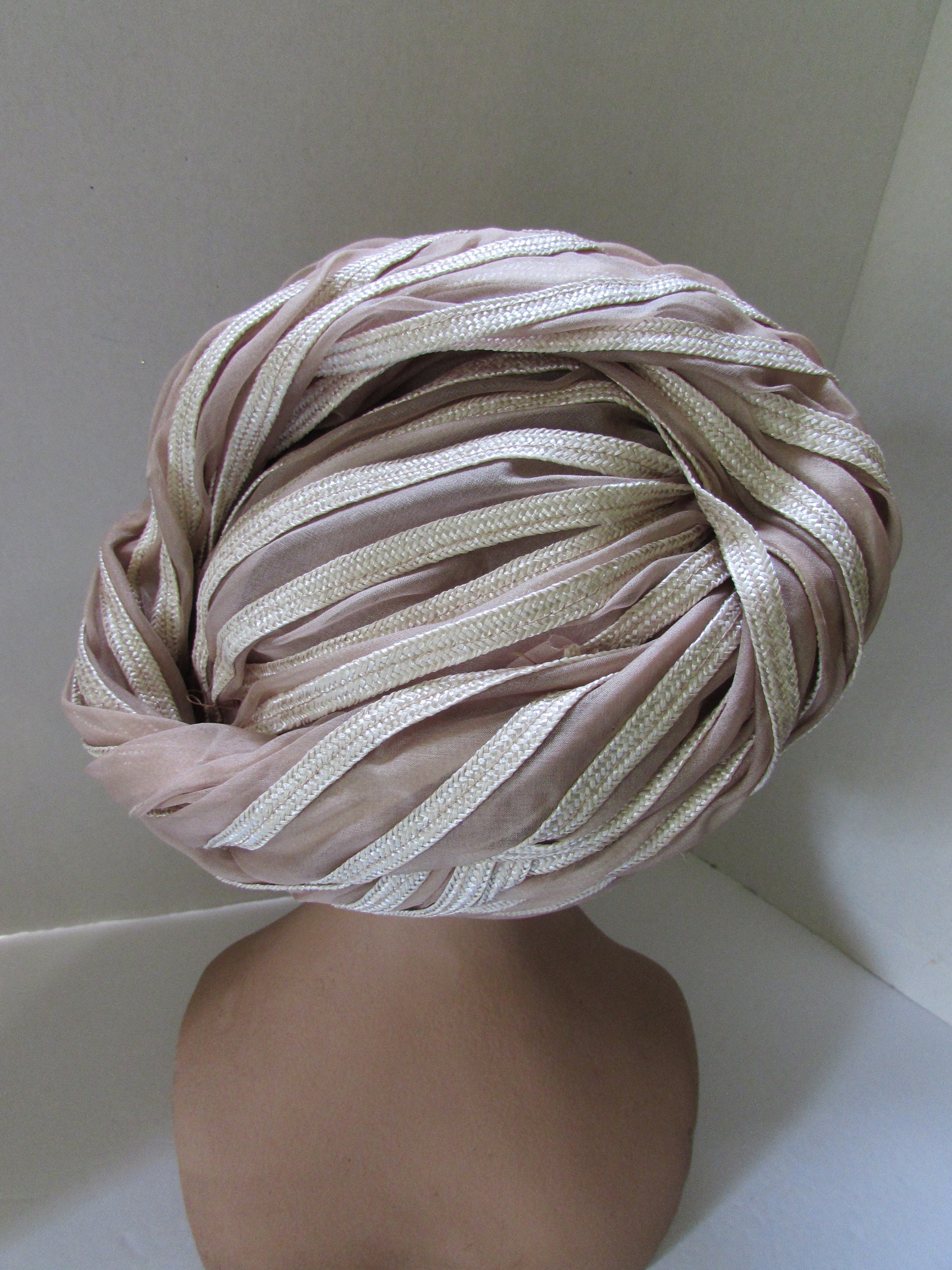 Vintage Hat Turban Style 1960 Era Sally Victor Marshall 