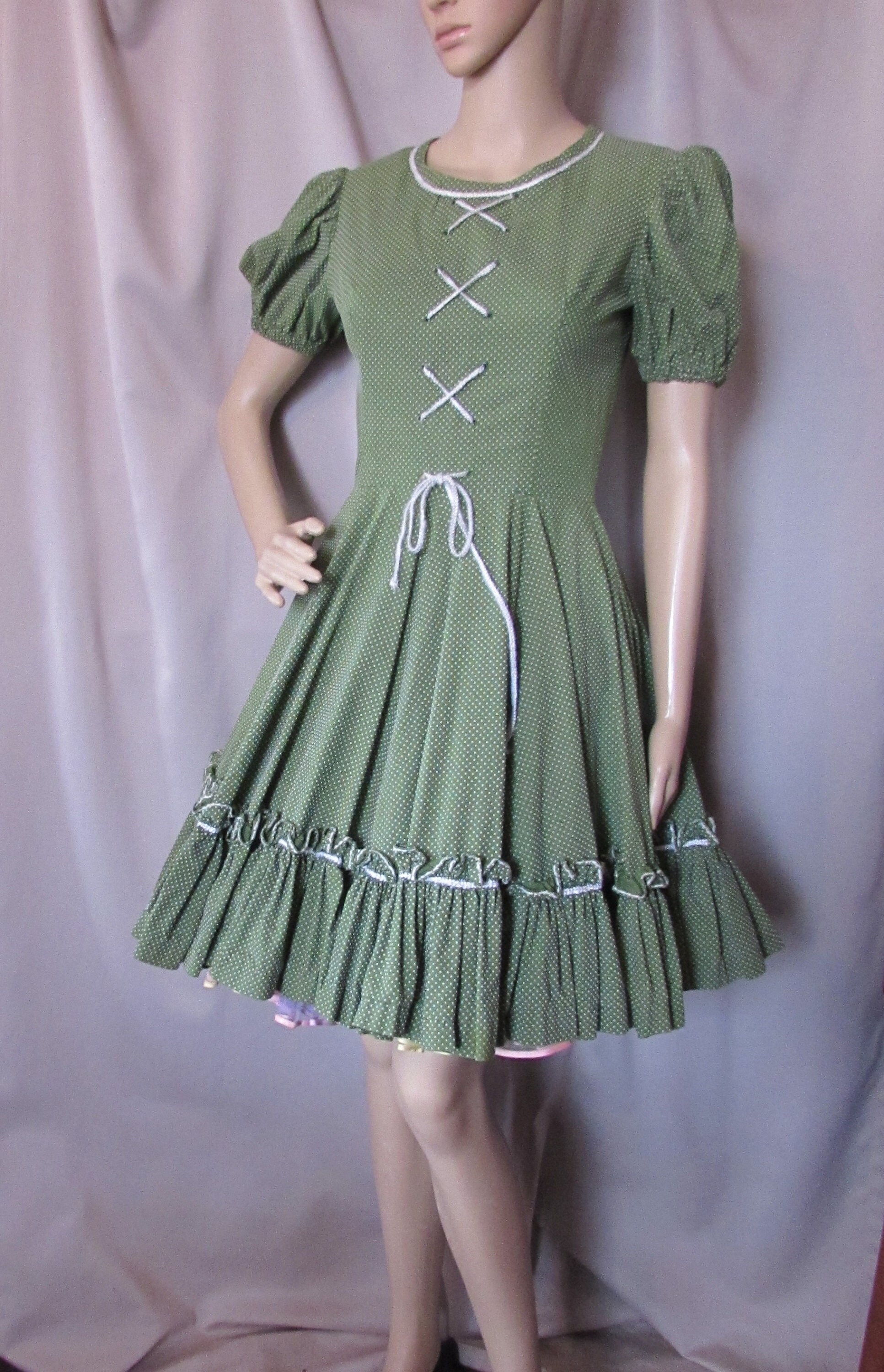 Vintage Square Dance Dress Fashions By Mitzi Florida Women Size