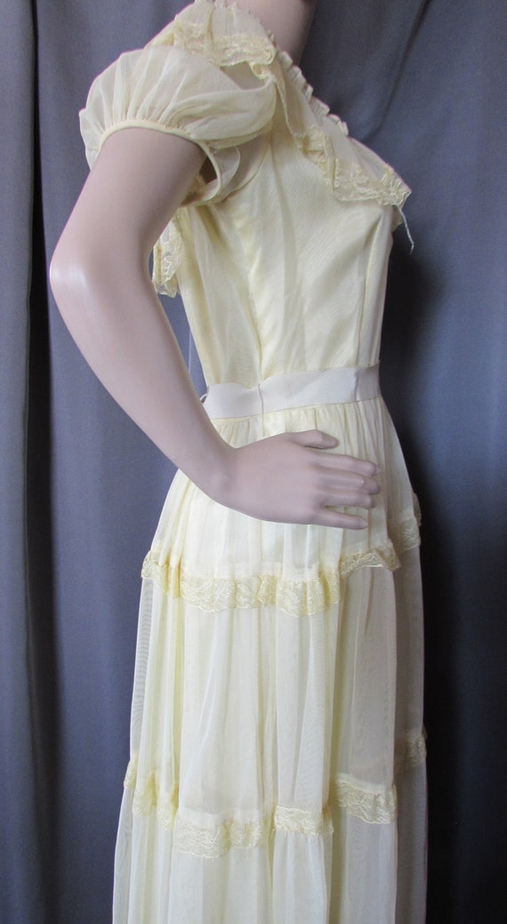 Summer Gown Spring Gown Mid Century Style Sunny Y… - image 4
