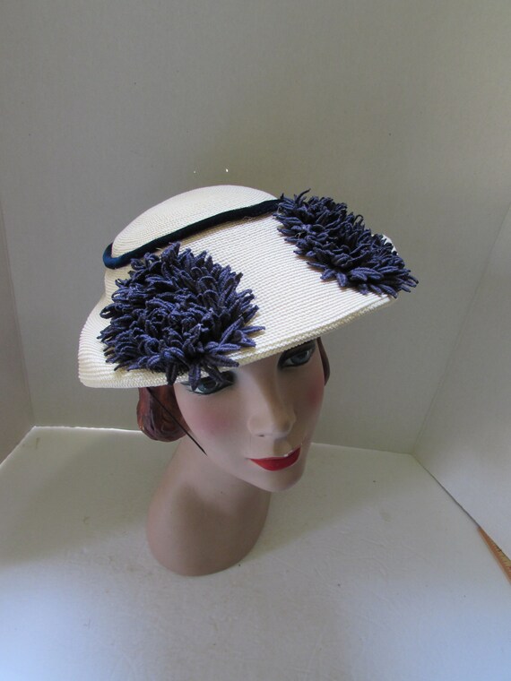 Cream vintage cheap hat