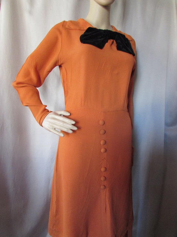 スーツ・フォーマル・ドレス 80s Vintage French Made Back Chain Dress 71zHQ34RBuL.jpg
