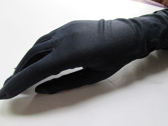 Vintage Gloves Formal Gloves Elbow Length Ruched … - image 3