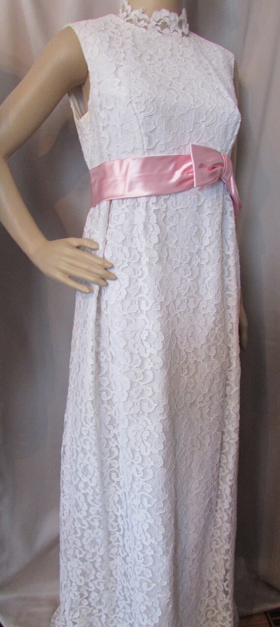 Lace Prom Dress Vintage Wedding Dress Pristine White … - Gem