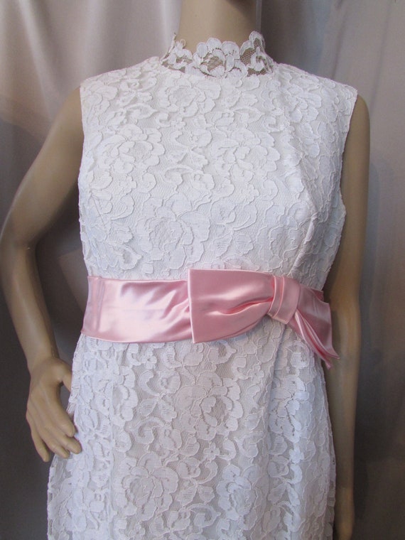 Lace Prom Dress Vintage Wedding Dress Pristine Wh… - image 1