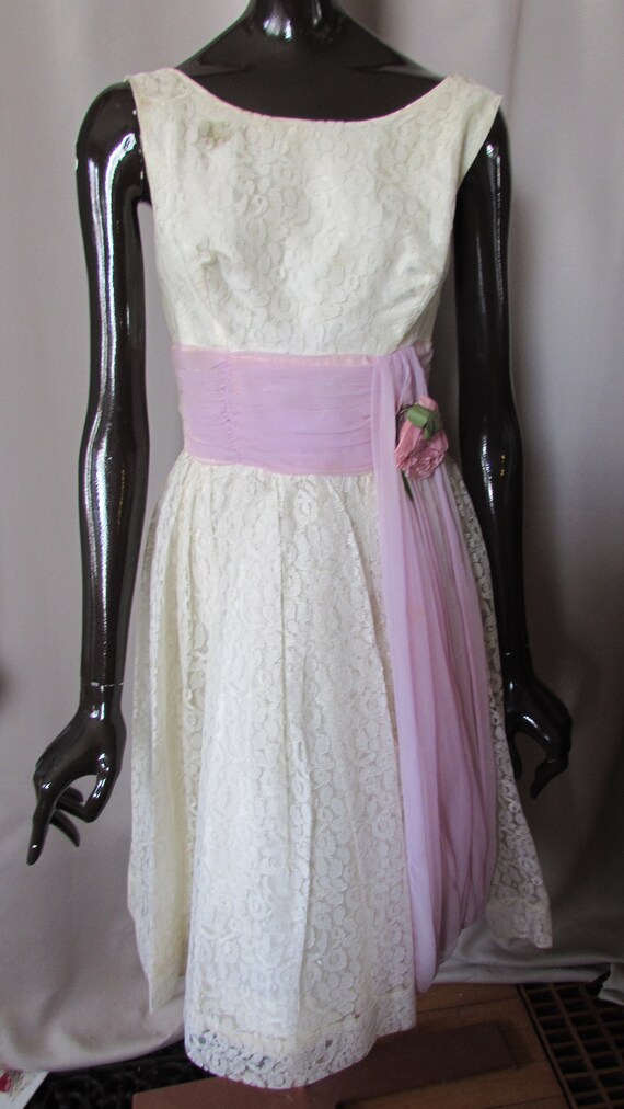 1961 - Satin Prom Evening Dress