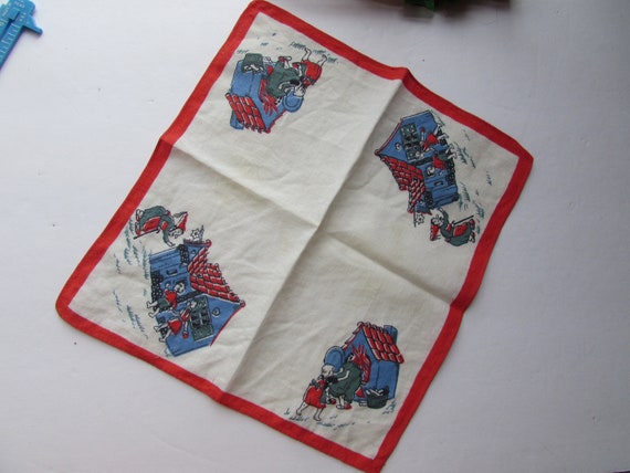 Vintage Handkerchief Child Hankie Hansel & Gretel… - image 4