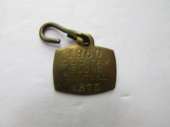 Dog Tags Dog Tax Tags 1950 1960 Dog Registration Boone County IL