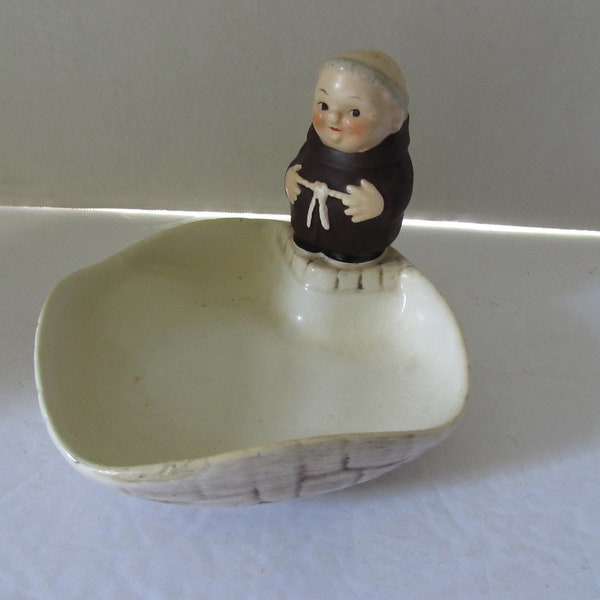 SALE W Goebel Friar Tuck 1956 Issue Western Germany Trinket Bowl Nut Bowl Candy Bowl Vintage Ceramics