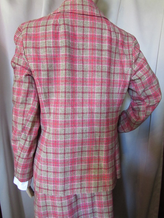 Classic Pendleton Two Piece Suit Jacket Skirt Sma… - image 7