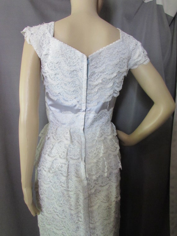 Vintage Dress Special Event Dress 1960 Era White … - image 8