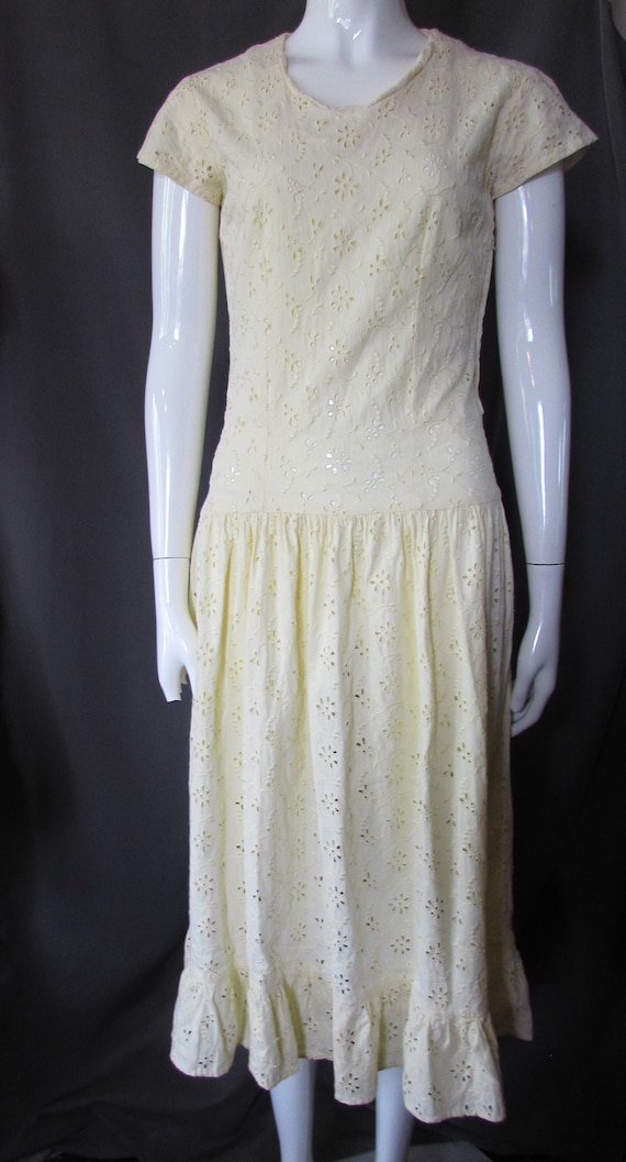 drop waist butter yellow dress Butter Yellow Tie Neck Draped Dress with Front Slit – LEAM ALMES