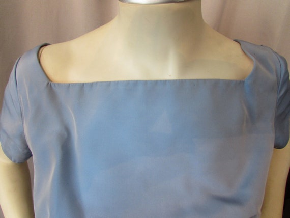 Prom Dress Cocktail Dress 1950 Era Baby Blue Taff… - image 4