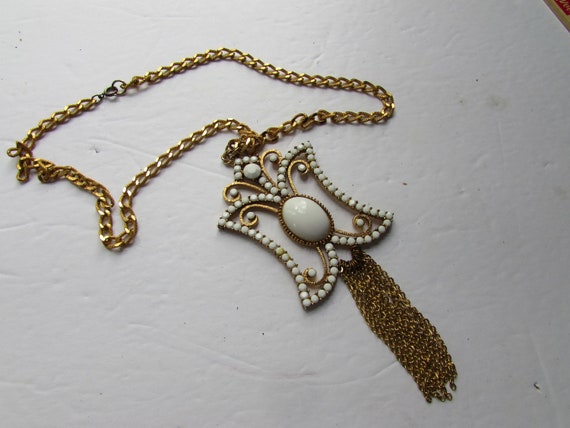 Vintage Jewelry Dodds Necklace Butterfly Pendant … - image 1