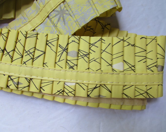 Vintage Shelf Edging Mid Century Kitchen Shelf Edging Yellow Abstract Design Two Designs Peel