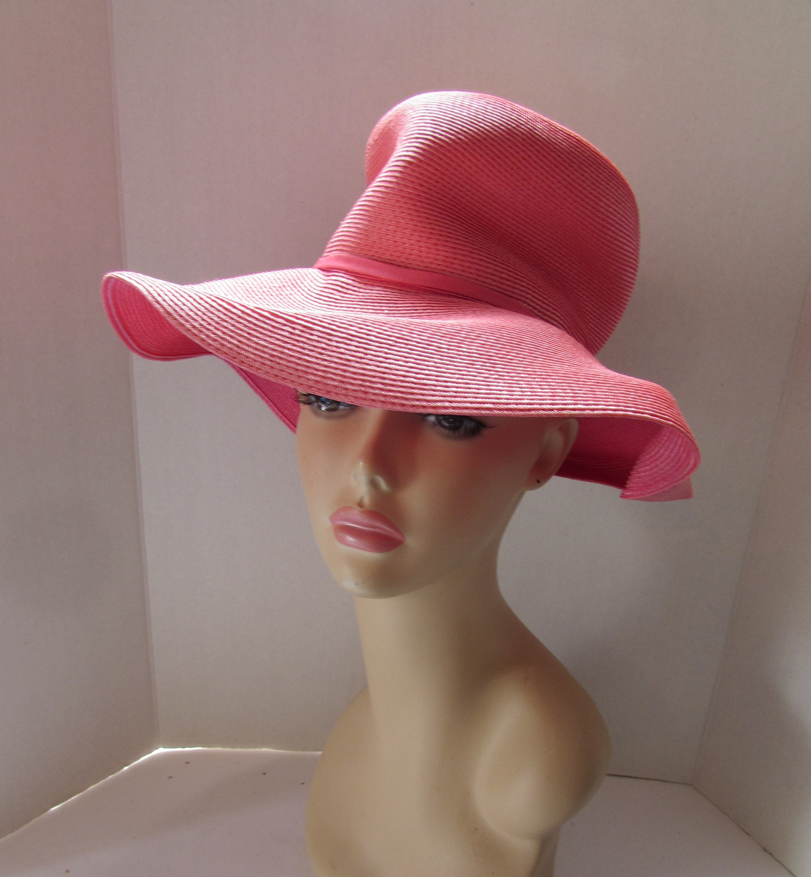 Vintage Hats Slouch Hat Pink Tone 