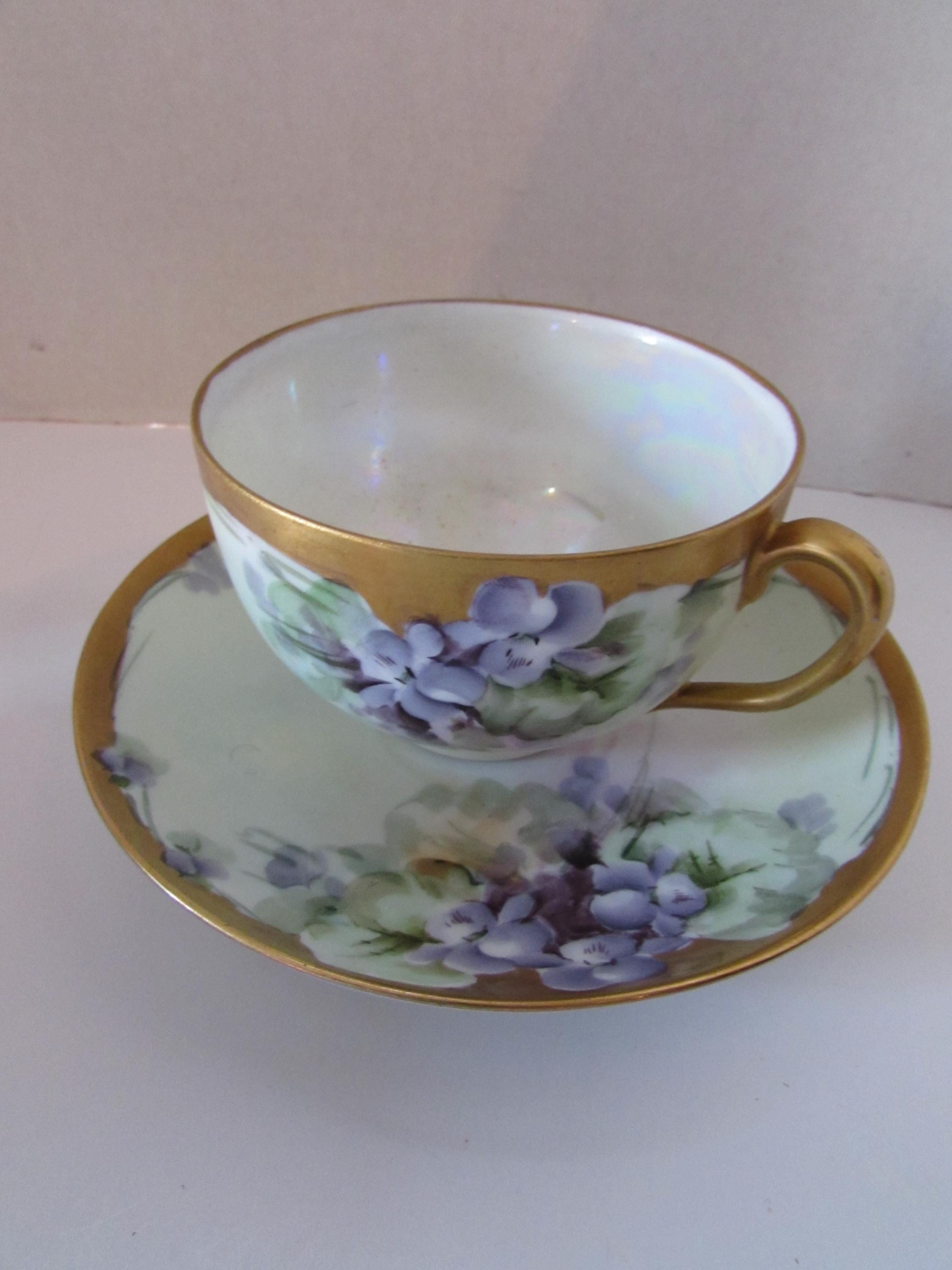 Blue Luster Tea Set - Etsy