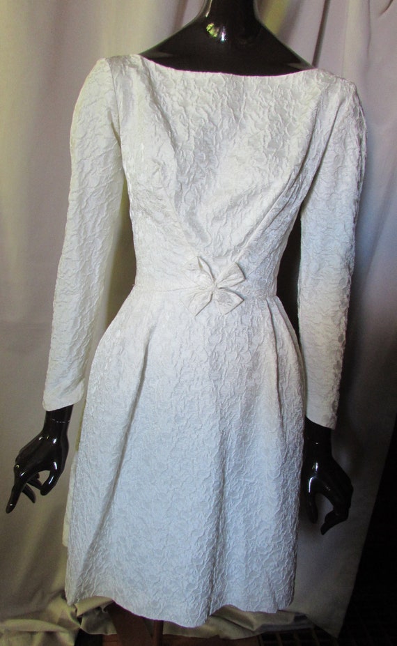 Vintage Cocktail Dress Vintage Wedding Dress Winter White Etsy