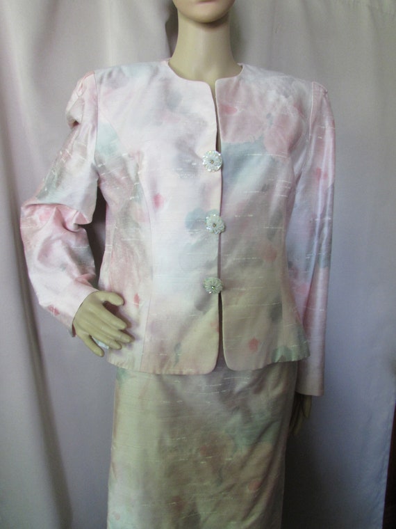 SALE Vintage Suit 1980 Style Mother of the Bride … - image 3