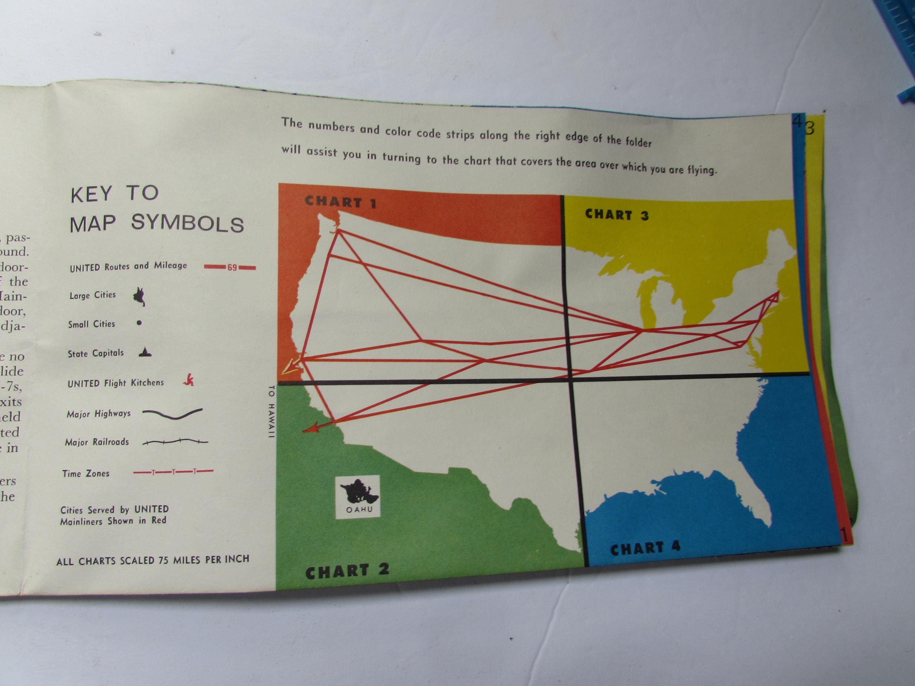 United Airlines Map - Etsy