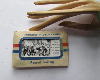 Military Photographs Recruit Training Black White Photos Mailing Packet Mac the Recruit Mid Century Grogan Photo Co