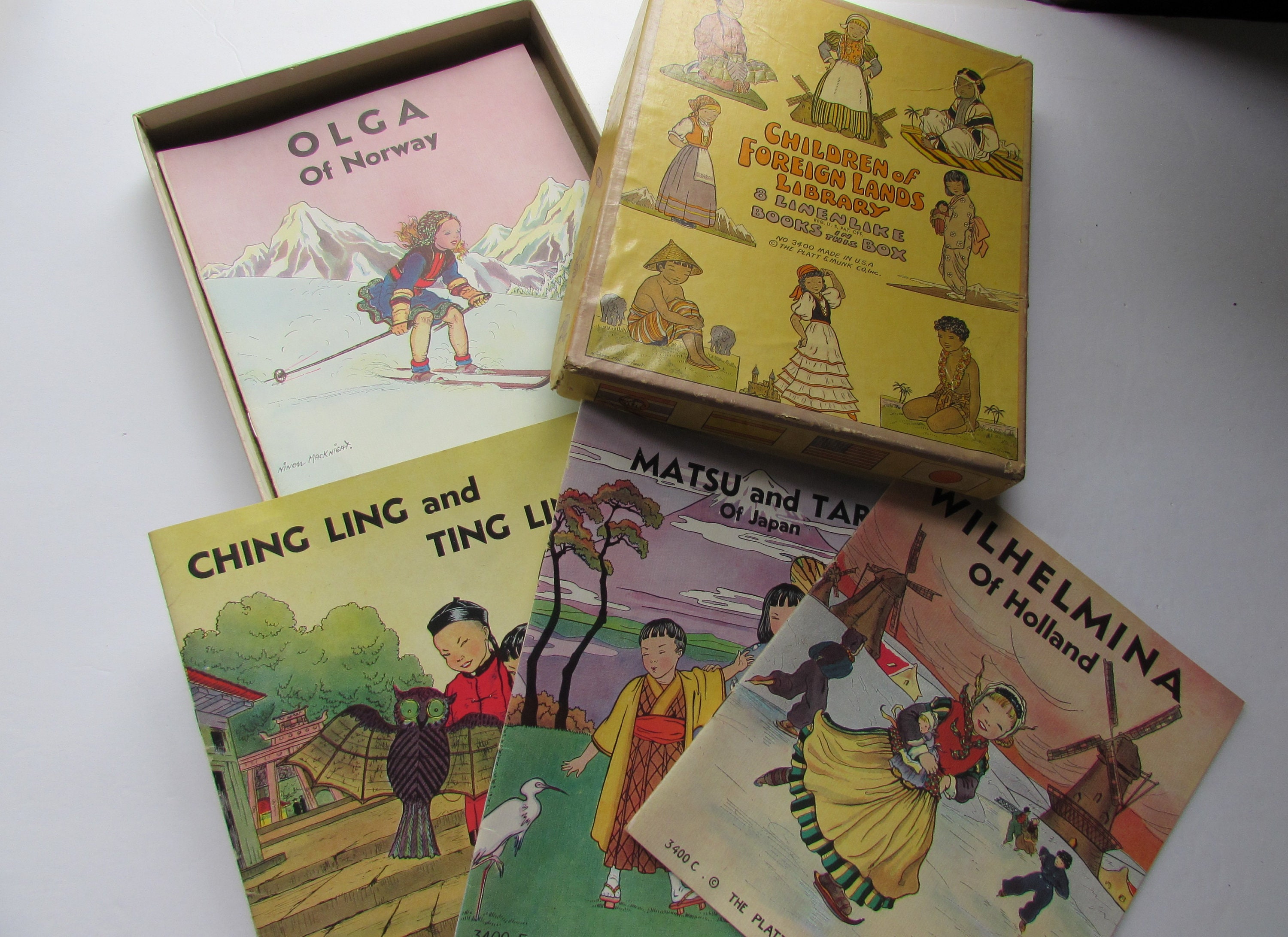 Children's Books 1936 Boxed Set Children of Foreign Lands