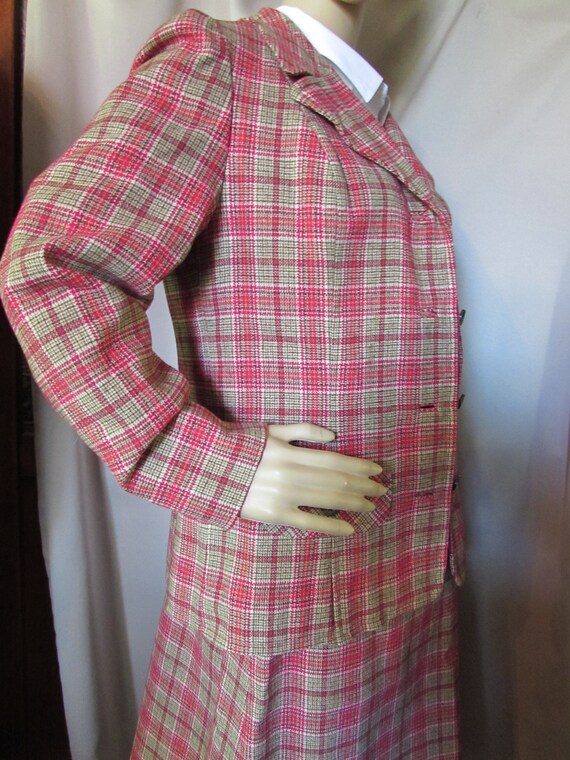 Classic Pendleton Two Piece Suit Jacket Skirt Sma… - image 6