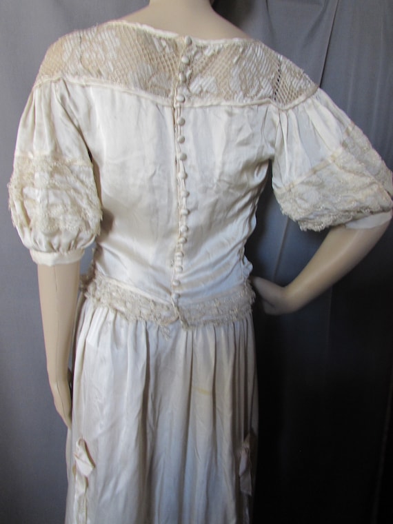 SALE 1930 Era 1920 Style Formal Dress Cream Tone … - image 3