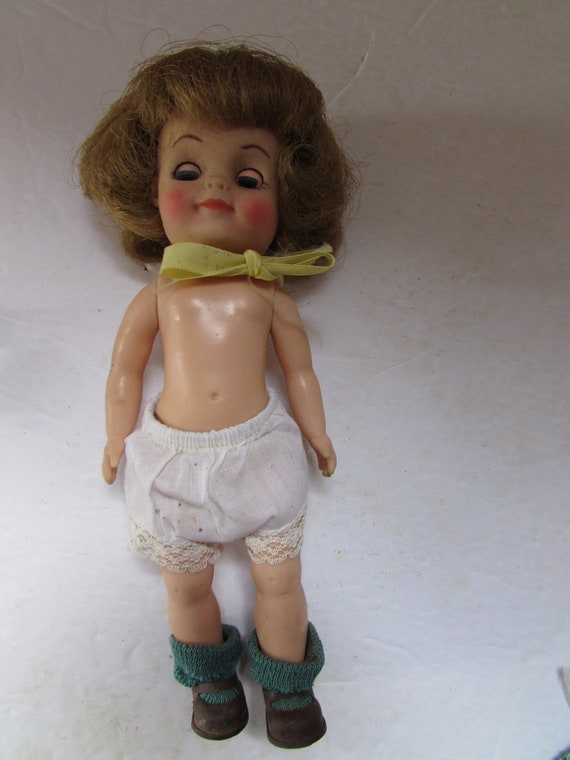 Vintage Doll Effanbee Doll Girl Scout Doll 1966 Date Green