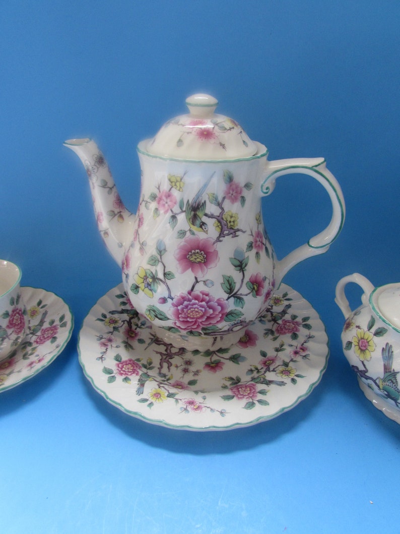 Vintage Tea Set Old Foley Chinese Rose James Kent Etsy