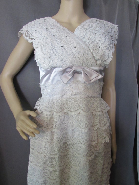 Vintage Dress Special Event Dress 1960 Era White … - image 1