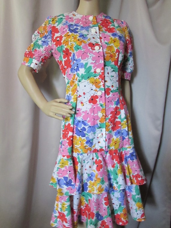 Vintage Clothing Day Dress Summer Dress Spring Dr… - image 1