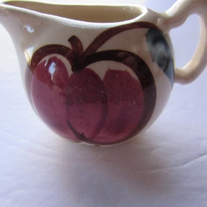 Purinton Pottery Vintage Creamer Diseño de manzana fechado en 1946 Vintage Kitchen Ware Table Ware Mid Century Design
