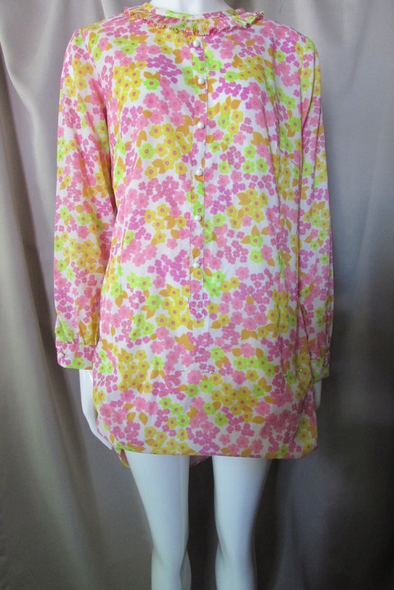 Vintage Dress 1970 Era Sears Fashions Lightweight 