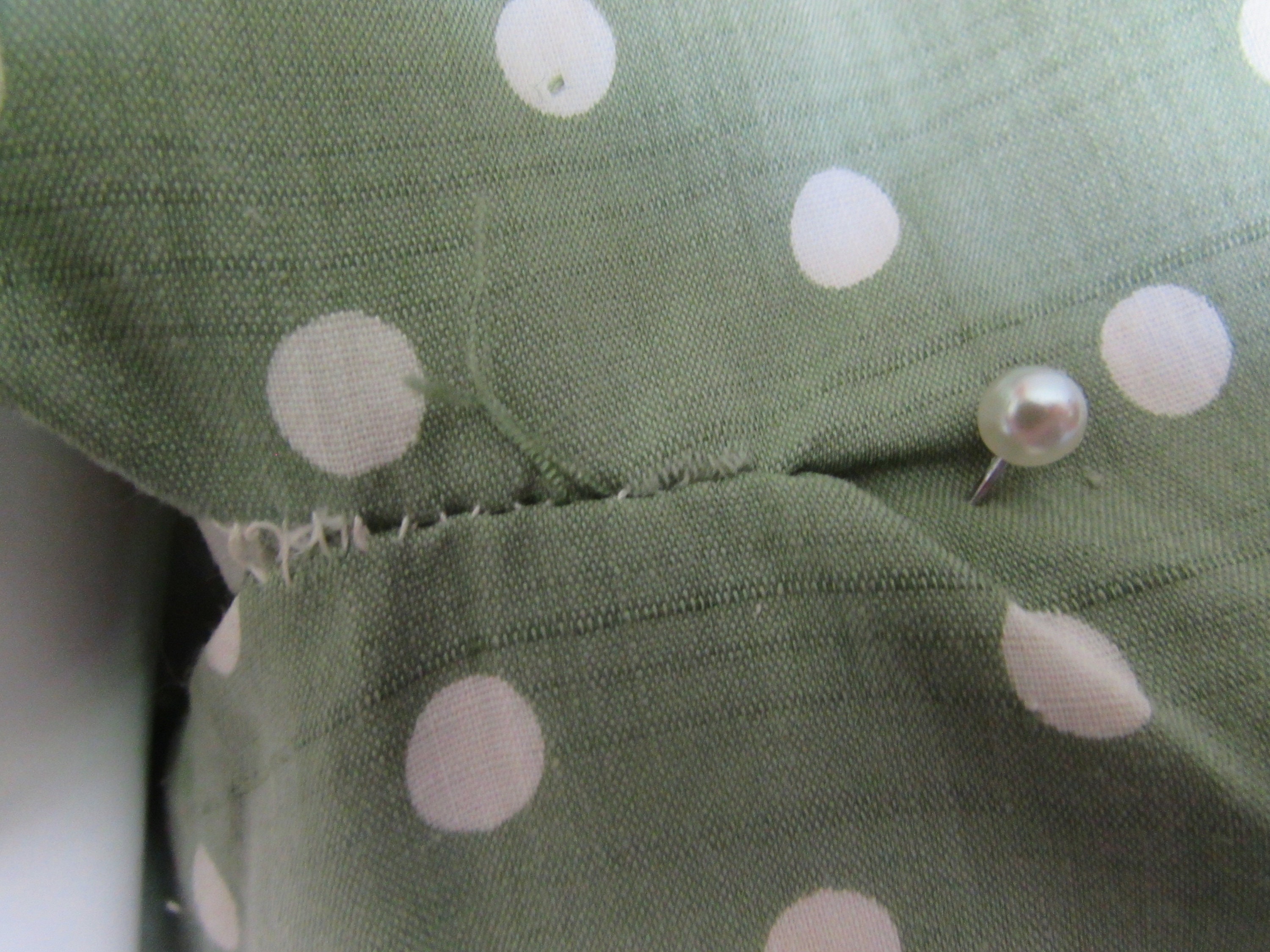 1960 Era Office Dress Sage Green White Polka Dot Sheath Style Linen Collar Out to Lunch Dress Vintage Clothing Ladies Dresses