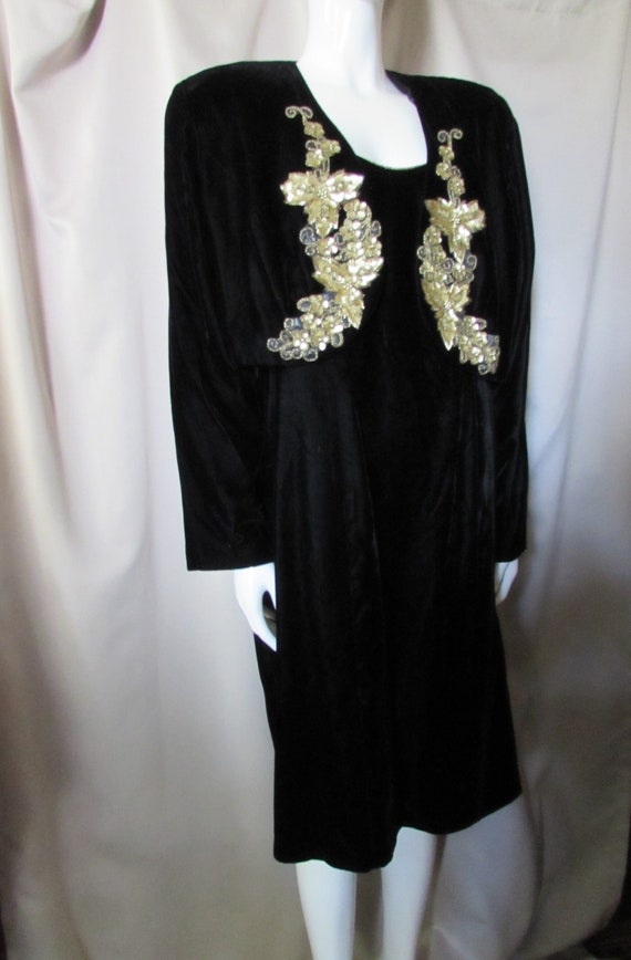 Formal Wear Black Velvet Sheath Black Velvet Jacke