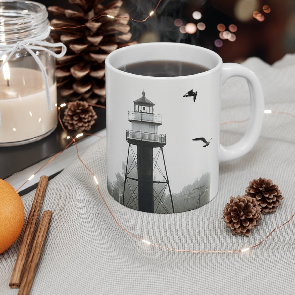 Lighthouse Mug Lighthouse Lighthouse Photo Lighthouse Cup Etsy