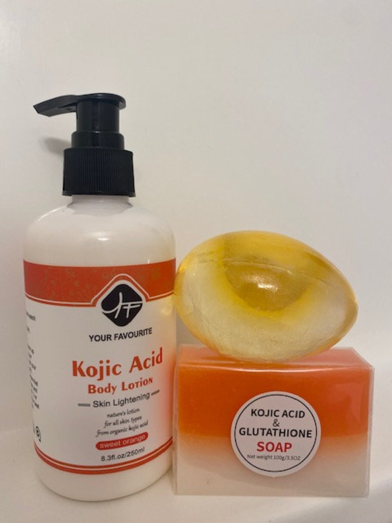 Set of 3 kojic acid lotion collagen egg soap Etsy