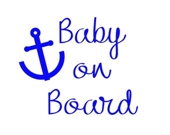 SILVER PATCH Blue PRINCE Personalised Baby on Board Car Window Sign