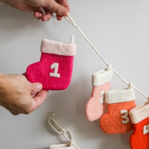 Colourful christmas stocking