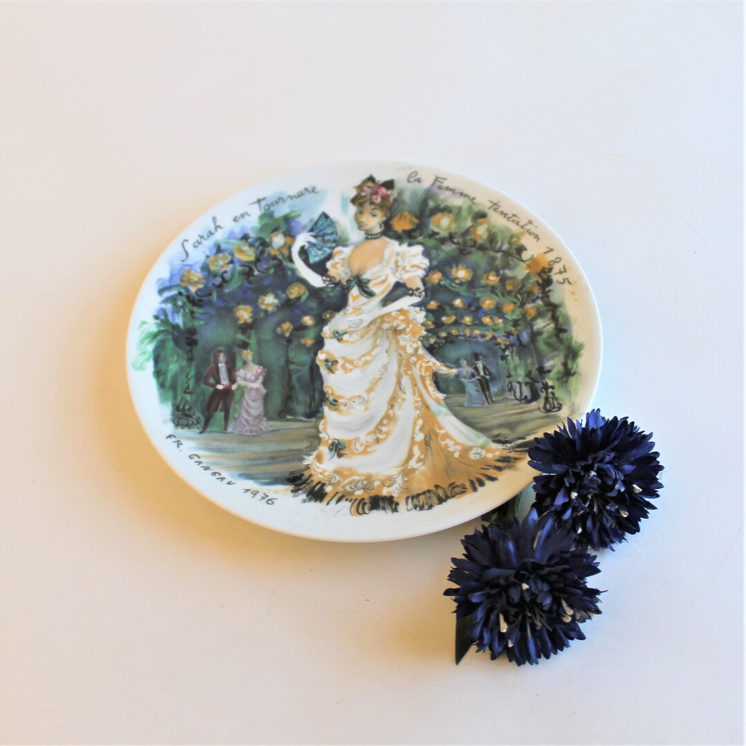 Henri Darceau & Sons Limoge Collector Plate sarah in Etsy