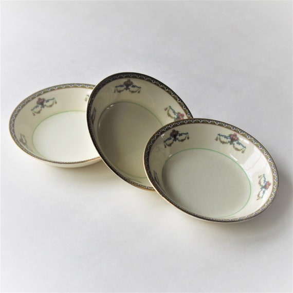 Vintage Pope Gosser China Fruit Sauce Bowls Melrose Pattern Etsy