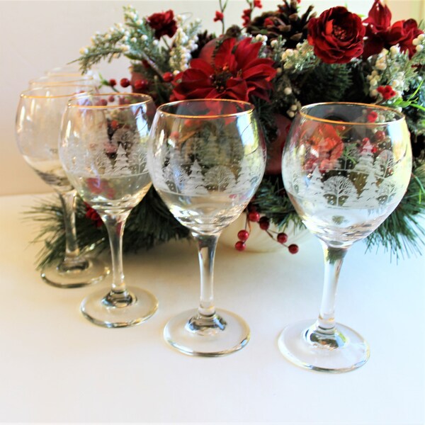 Christmas Glassware Etsy