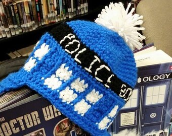 Doctor Who Inspired Tardis Fan Art Hat