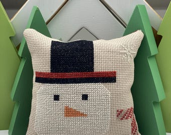 Snowman Cross Stitch Patterns: Melt My Heart, Frosty's Broom (2 PDF Downloads)
