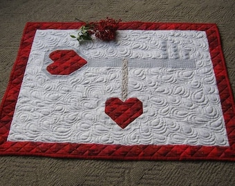 Key to my Scrappy Heart is a Valentine quilt pattern perfect for bringing love into your home! Easy gift to make too!