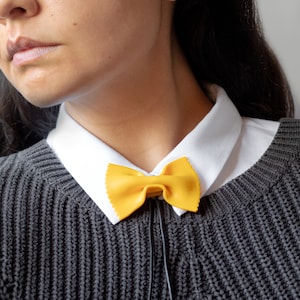 Unisex Bow Tie Pasta Bolo Tie | Quirky Handmade Polymer Clay Accessory | Cute Food Statement Piece