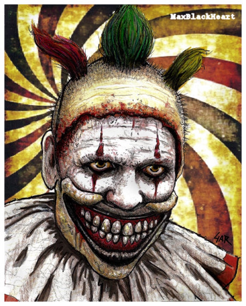 Twisty the Clown Print / American Horror Story / Freak Show / - Etsy