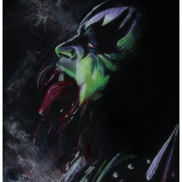 Print / Demon Gene / Gene Simmons / Kiss army / rockerart