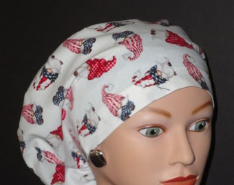 European Scrub Cap...Patriotic Gnomes 2